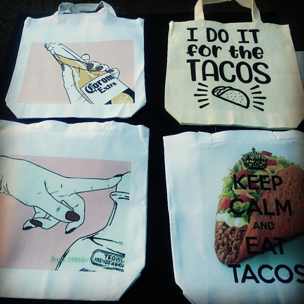 Taco Tuesday tote bags - Picture 2 of 2